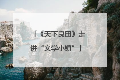 《天下良田》走进“文学小镇”