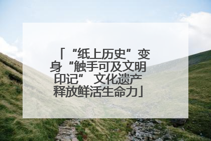 “纸上历史”变身“触手可及文明印记” 文化遗产释放鲜活生命力