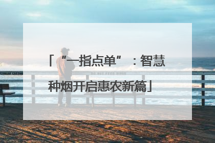 “一指点单”：智慧种烟开启惠农新篇