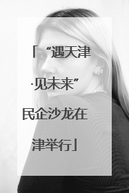 “遇天津·见未来”民企沙龙在津举行