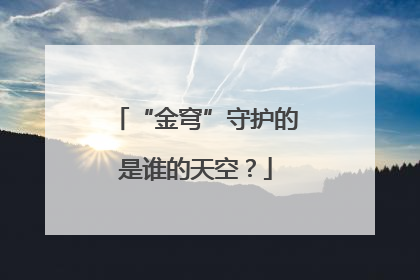“金穹”守护的是谁的天空？