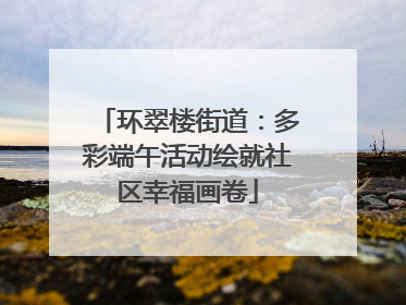环翠楼街道：多彩端午活动绘就社区幸福画卷
