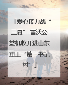 爱心接力战“三夏” 雷沃公益机收开进山东重工“第一书记村”