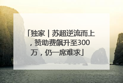 独家｜苏超逆流而上，赞助费飙升至300万，仍一席难求