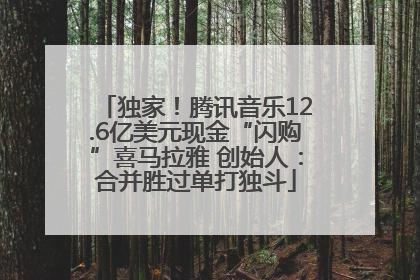 独家！腾讯音乐12.6亿美元现金“闪购”喜马拉雅 创始人：合并胜过单打独斗