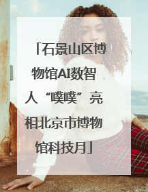 石景山区博物馆AI数智人“噗噗”亮相北京市博物馆科技月