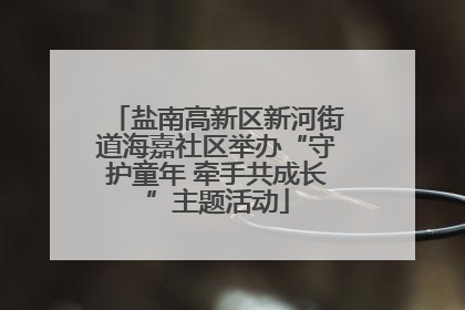盐南高新区新河街道海嘉社区举办“守护童年 牵手共成长”主题活动