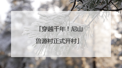 穿越千年！尼山鲁源村正式开村