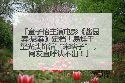 章子怡主演电影《酱园弄·悬案》定档！易烊千玺光头饰演“宋瞎子”，网友直呼认不出！