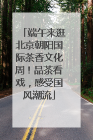 端午来逛北京朝阳国际茶香文化周！品茶看戏，感受国风潮流