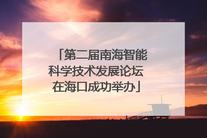 第二届南海智能科学技术发展论坛在海口成功举办