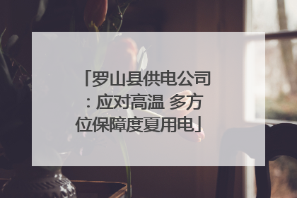 罗山县供电公司：应对高温 多方位保障度夏用电