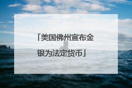 美国佛州宣布金银为法定货币
