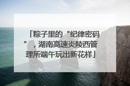 粽子里的“纪律密码”，湖南高速炎陵西管理所端午玩出新花样
