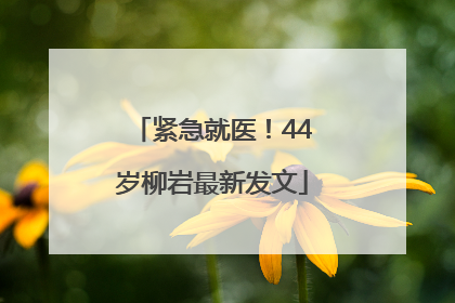 紧急就医！44岁柳岩最新发文
