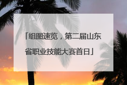 组图速览，第二届山东省职业技能大赛首日