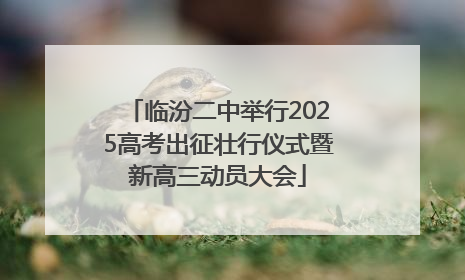 临汾二中举行2025高考出征壮行仪式暨新高三动员大会
