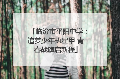 临汾市平阳中学：追梦少年执星甲 青春战旗启新程