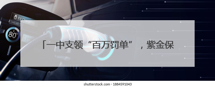 一中支领“百万罚单”，紫金保险何以甩掉“违规频发”标签