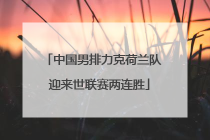 中国男排力克荷兰队 迎来世联赛两连胜