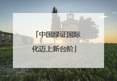 中国绿证国际化迈上新台阶
