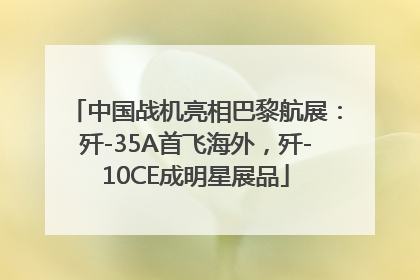 中国战机亮相巴黎航展：歼-35A首飞海外，歼-10CE成明星展品