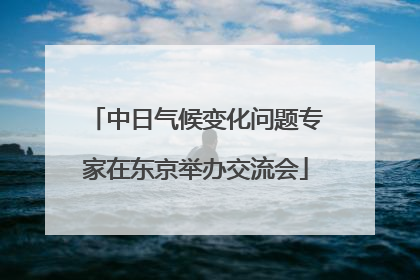 中日气候变化问题专家在东京举办交流会