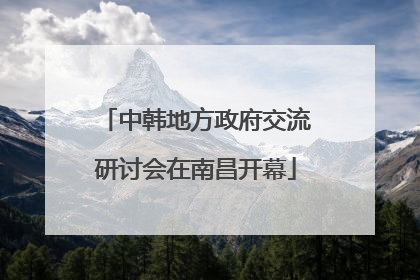 中韩地方政府交流研讨会在南昌开幕