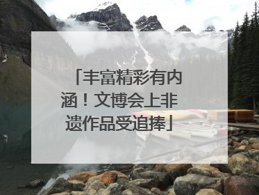 丰富精彩有内涵！文博会上非遗作品受追捧