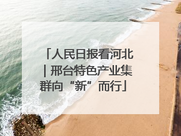 人民日报看河北｜邢台特色产业集群向“新”而行