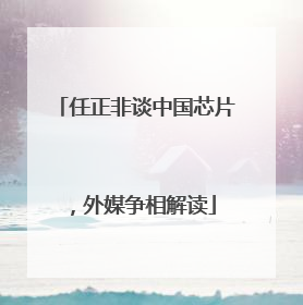 任正非谈中国芯片，外媒争相解读