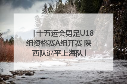 十五运会男足U18组资格赛A组开赛 陕西队逼平上海队