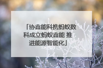 协鑫能科携蚂蚁数科成立蚂蚁鑫能 推进能源智能化