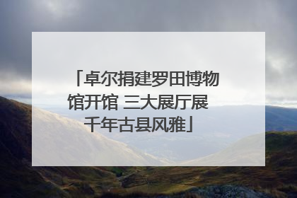 卓尔捐建罗田博物馆开馆 三大展厅展千年古县风雅