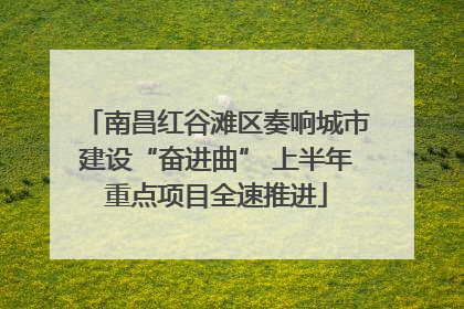 南昌红谷滩区奏响城市建设“奋进曲” 上半年重点项目全速推进