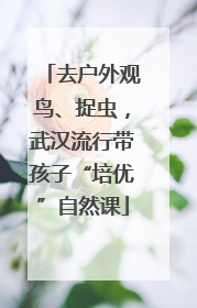 去户外观鸟、捉虫，武汉流行带孩子“培优”自然课