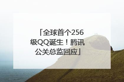 全球首个256级QQ诞生！腾讯公关总监回应