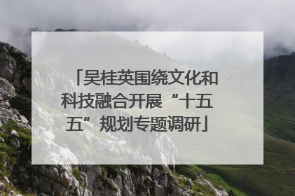吴桂英围绕文化和科技融合开展“十五五”规划专题调研