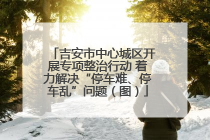 吉安市中心城区开展专项整治行动 着力解决“停车难、停车乱”问题（图）