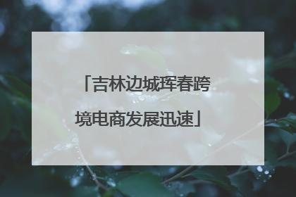 吉林边城珲春跨境电商发展迅速