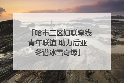 哈市三区妇联牵线青年联谊 助力后亚冬谱冰雪奇缘