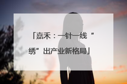 嘉禾：一针一线“绣”出产业新格局