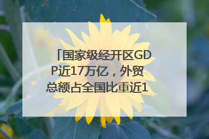 国家级经开区GDP近17万亿，外贸总额占全国比重近1/4｜数读中国