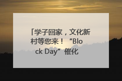 学子回家，文化新村等您来！“Block Day”催化学院式街区新生态