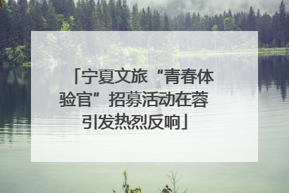宁夏文旅“青春体验官”招募活动在蓉引发热烈反响