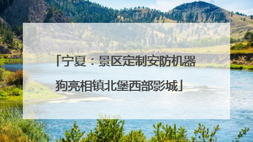 宁夏：景区定制安防机器狗亮相镇北堡西部影城