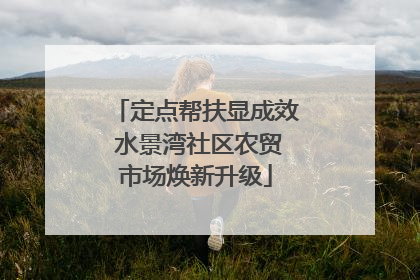 定点帮扶显成效 水景湾社区农贸市场焕新升级