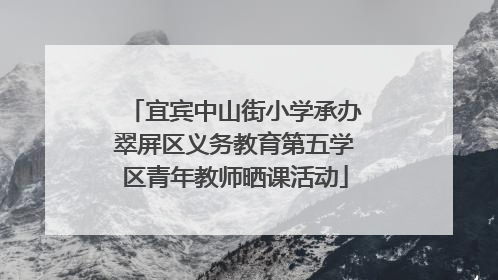 宜宾中山街小学承办翠屏区义务教育第五学区青年教师晒课活动