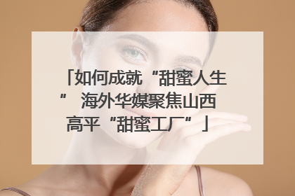 如何成就“甜蜜人生” 海外华媒聚焦山西高平“甜蜜工厂”