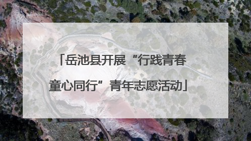 岳池县开展“行践青春 童心同行”青年志愿活动